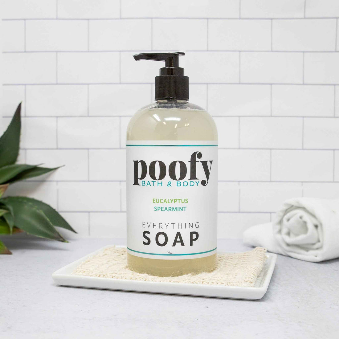 Poofy Organics Everything Soap Eucalyptus Spearmint USDA Organic