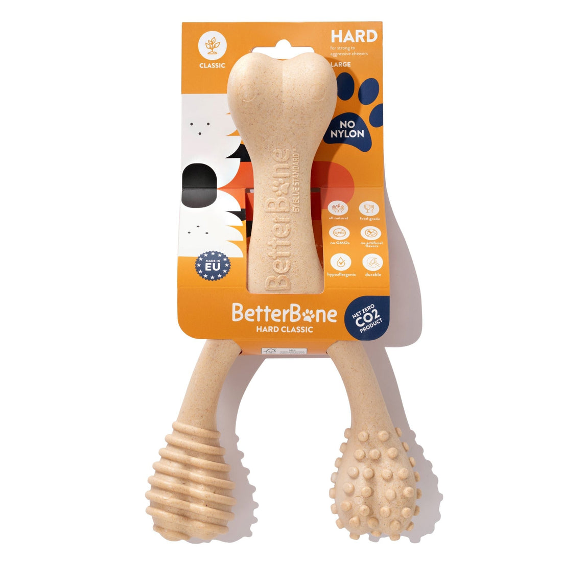 BetterBone Natural Plant-Based Dog Chew vs Nylon