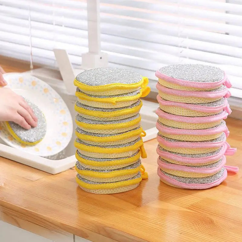 Twin Scrub Eco Sponge Reusable Dual-Side Dish Scrubber