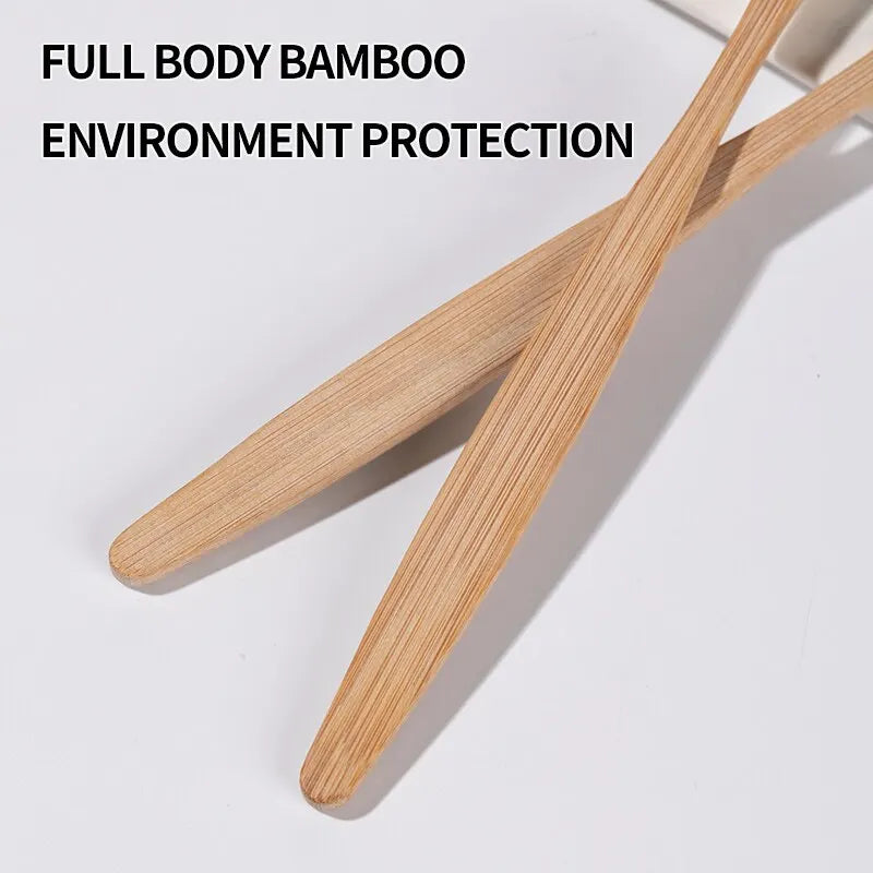 Bamboo Toothbrush Set Natural & Environmentally Friendly Toothbrush