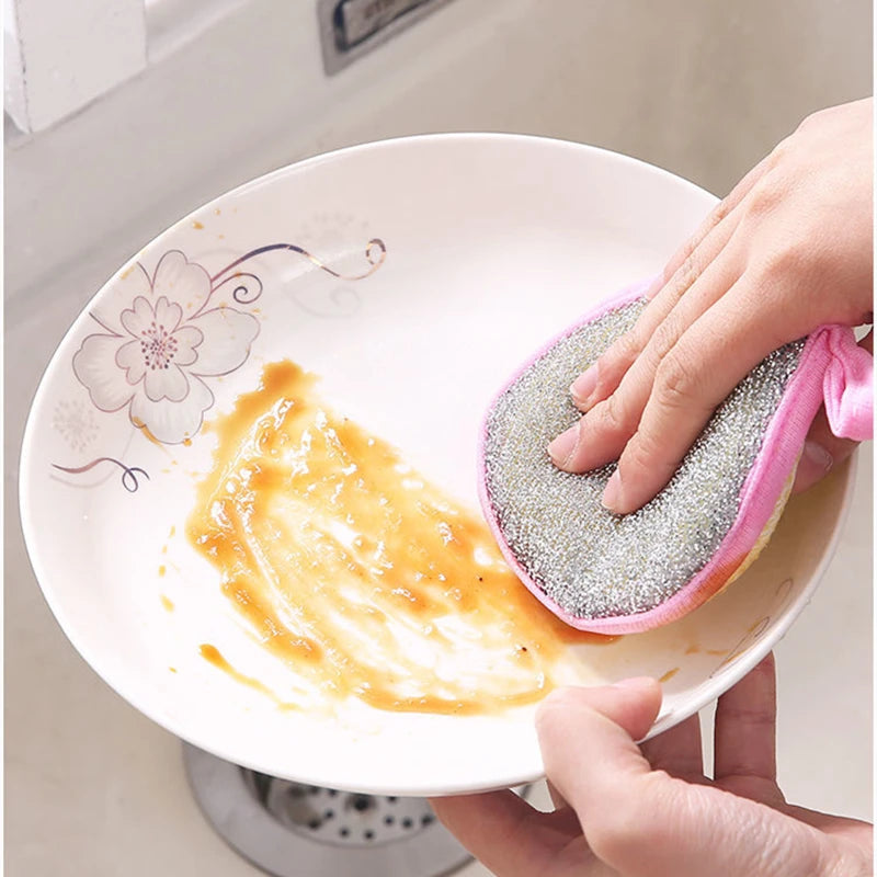 Double Side Dishwashing Sponge Reusable