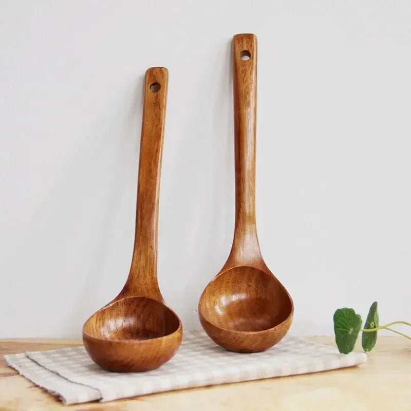 The Namu Ladle — Long-Handle Wooden Soup Spoon