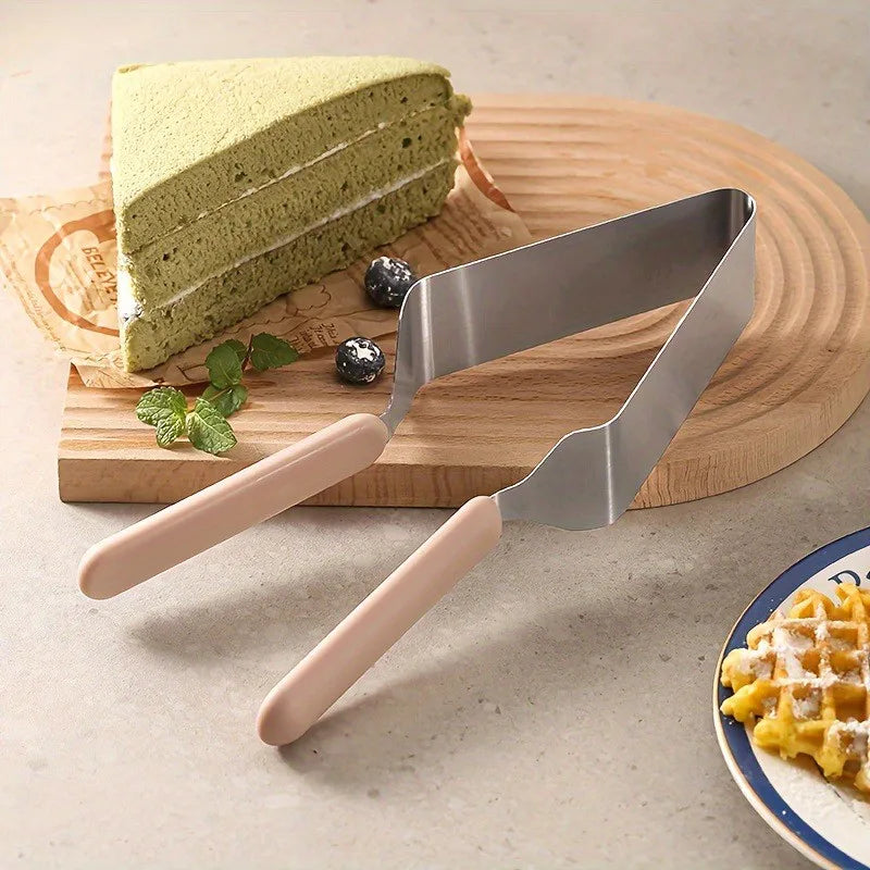 Stainless Steel Cake Cutter - All-in-One Slicing Tool for Even Cake Portions, Brownie Divider, Kitchen Baking Tool with Comfort