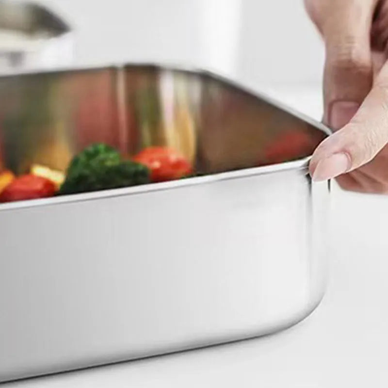 Stainless Steel Square Lunch Box