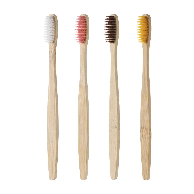 Bamboo Toothbrush Set Natural & Environmentally Friendly Toothbrush