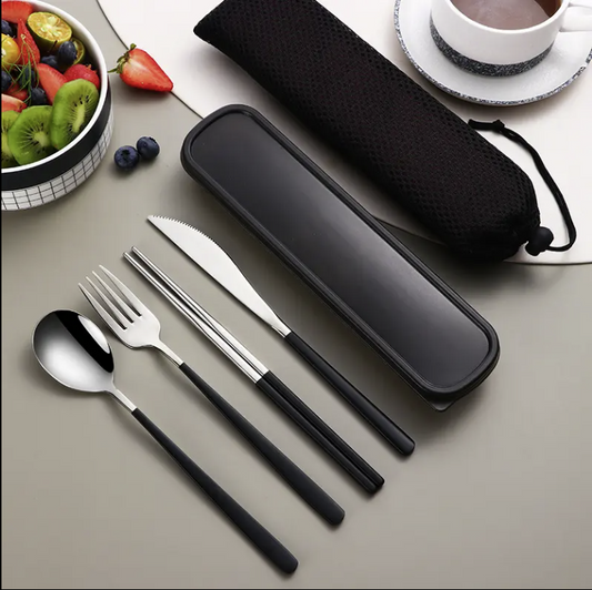 Portable Stainless Steel Tableware Set