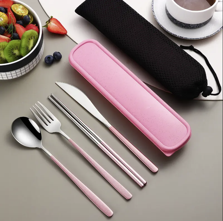 Portable Stainless Steel Tableware Set