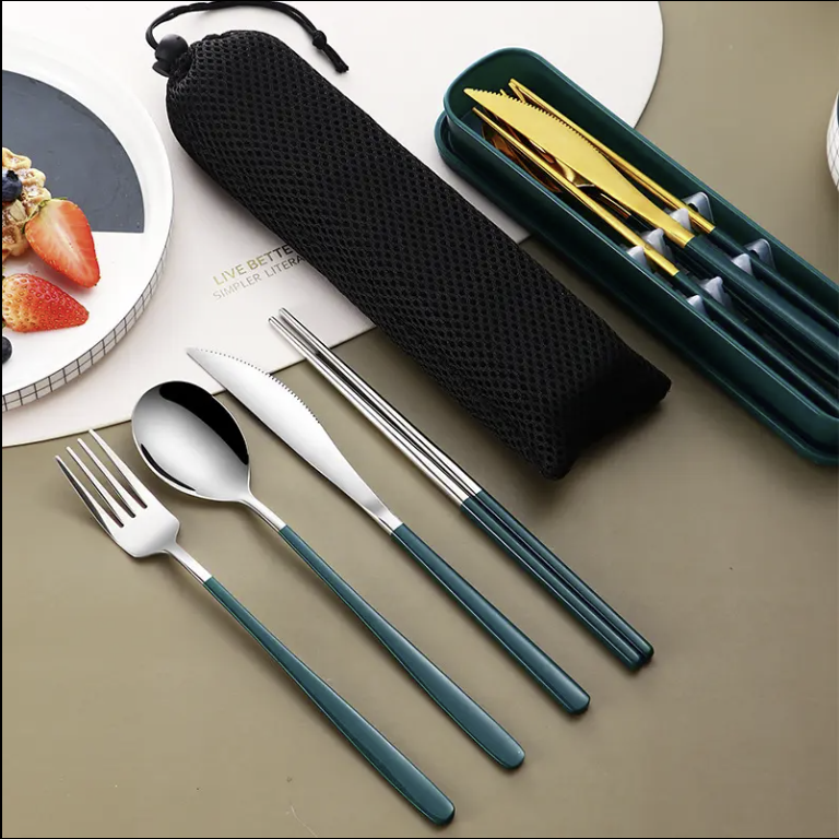 Portable Stainless Steel Tableware Set