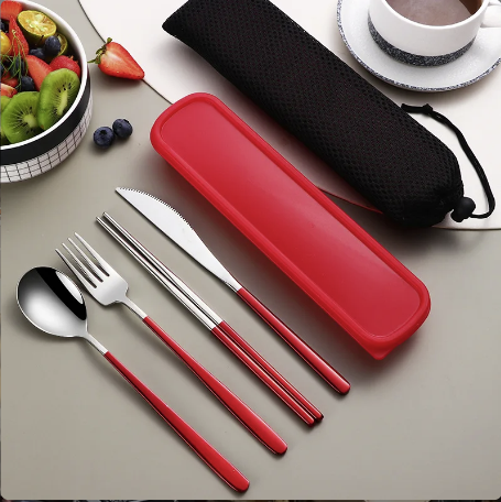 Portable Stainless Steel Tableware Set