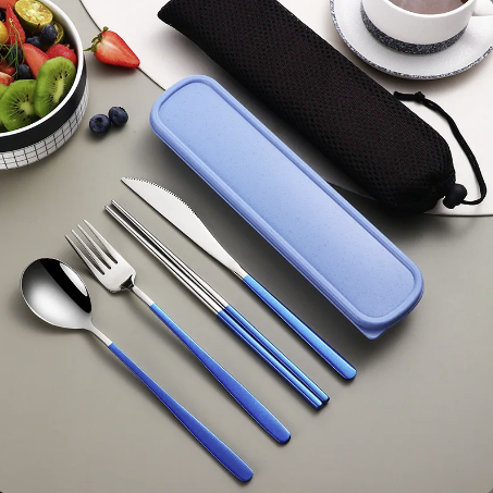 Portable Stainless Steel Tableware Set