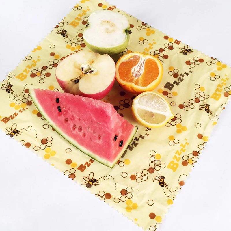 Eco-Friendly Reusable Beeswax Cling Food Wraps