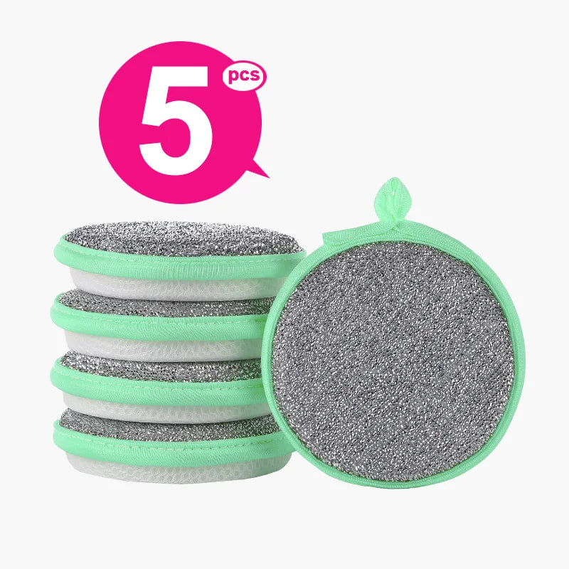 Double Side Dishwashing Sponge Reusable